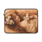 Vintage Floral Laptop Sleeve — Ethereal Sleeping Maiden Design