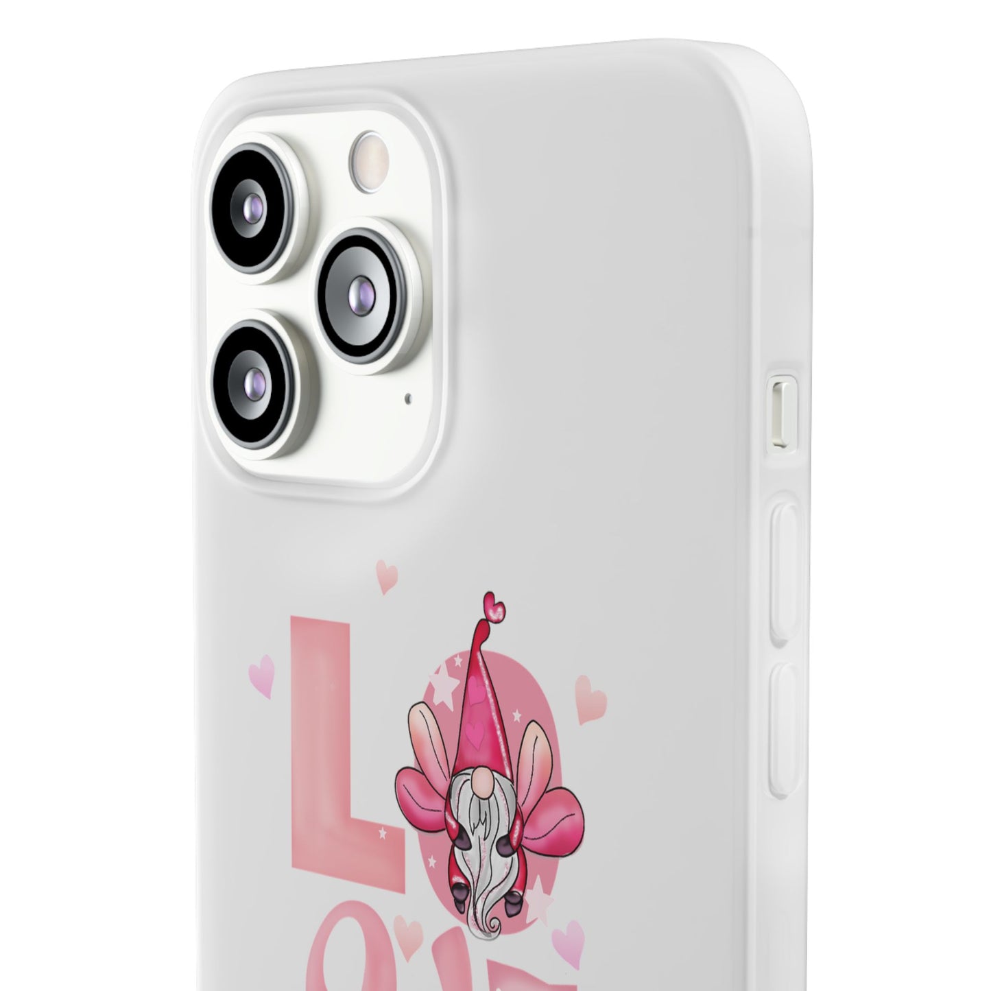 Love Gnome Phone Case — Cute Pink Valentine Flexi Case