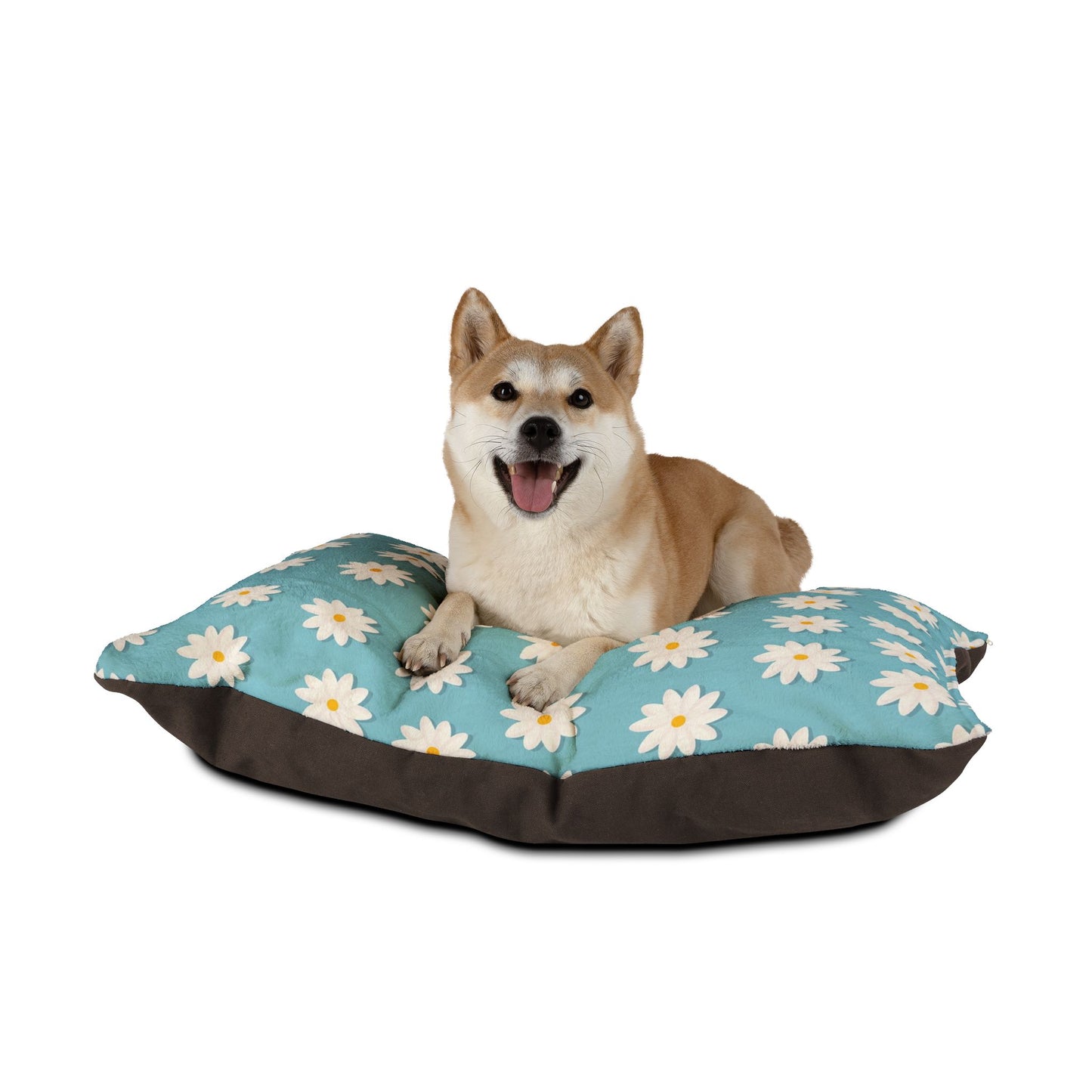 Daisy Floral Pet Bed for Cozy Comfort, Small Dog Bed, Cat Plush Pillow, Summer Pet Accessory, Dog Lover Gift