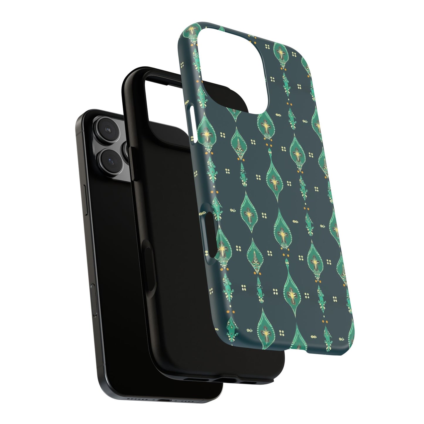Emerald Boho Teardrop Phone Case
