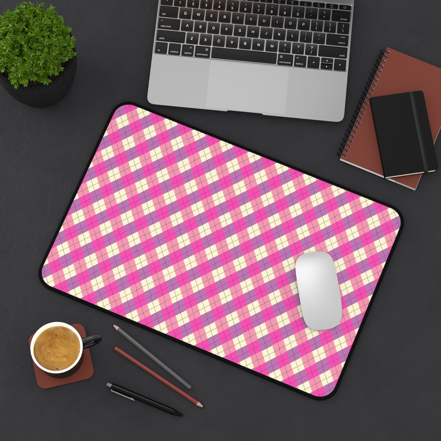 Chic Pink Plaid Desk Mat | Stylish Office Decor, Gaming Mouse Pad, Gift for Students, Home Office Essentials, Desk Accessories, Work [...]