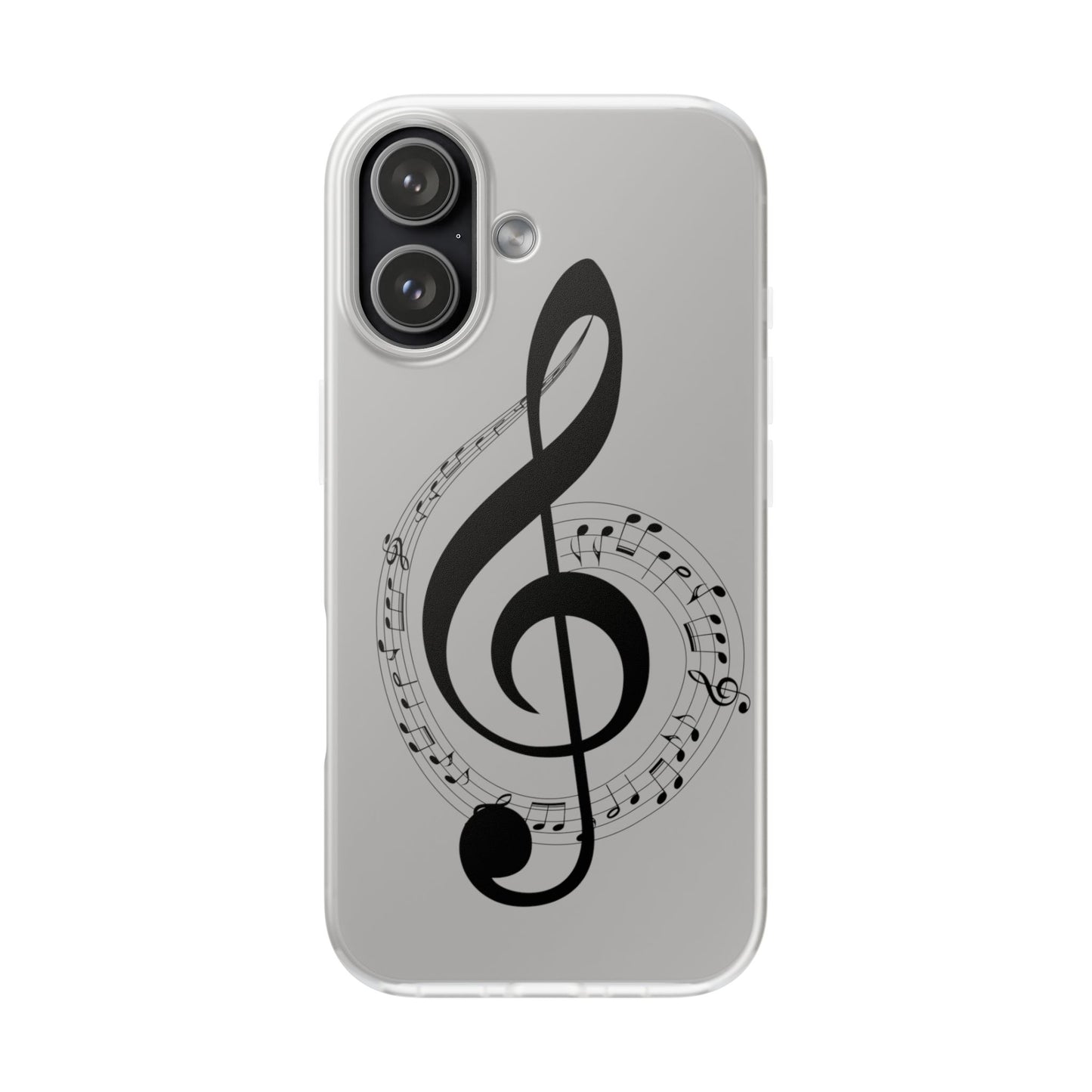 Phone Case — Musical Treble Clef Design