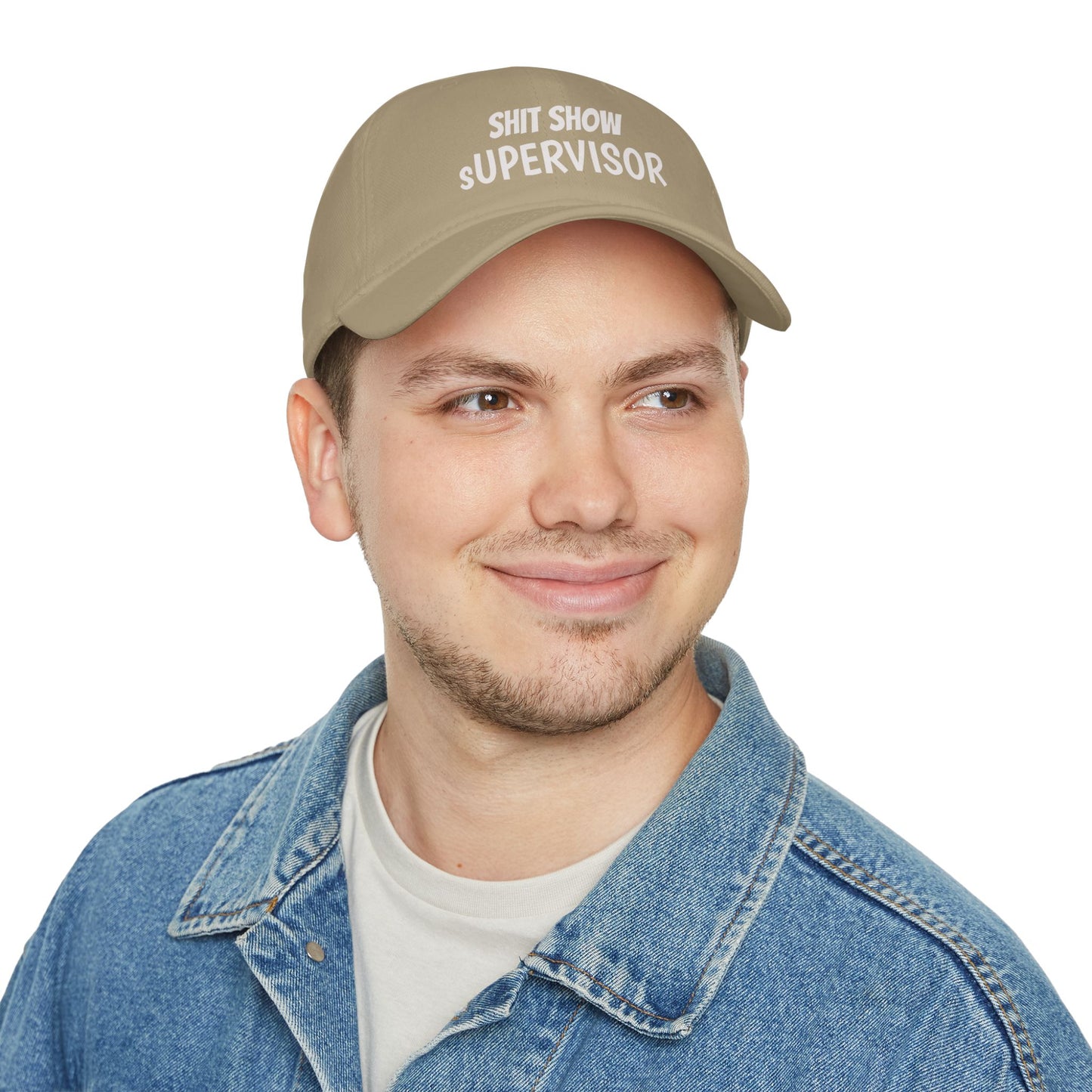 Low Profile Baseball Cap — "Shit Show Supervisor" Embroidered Funny Dad Hat