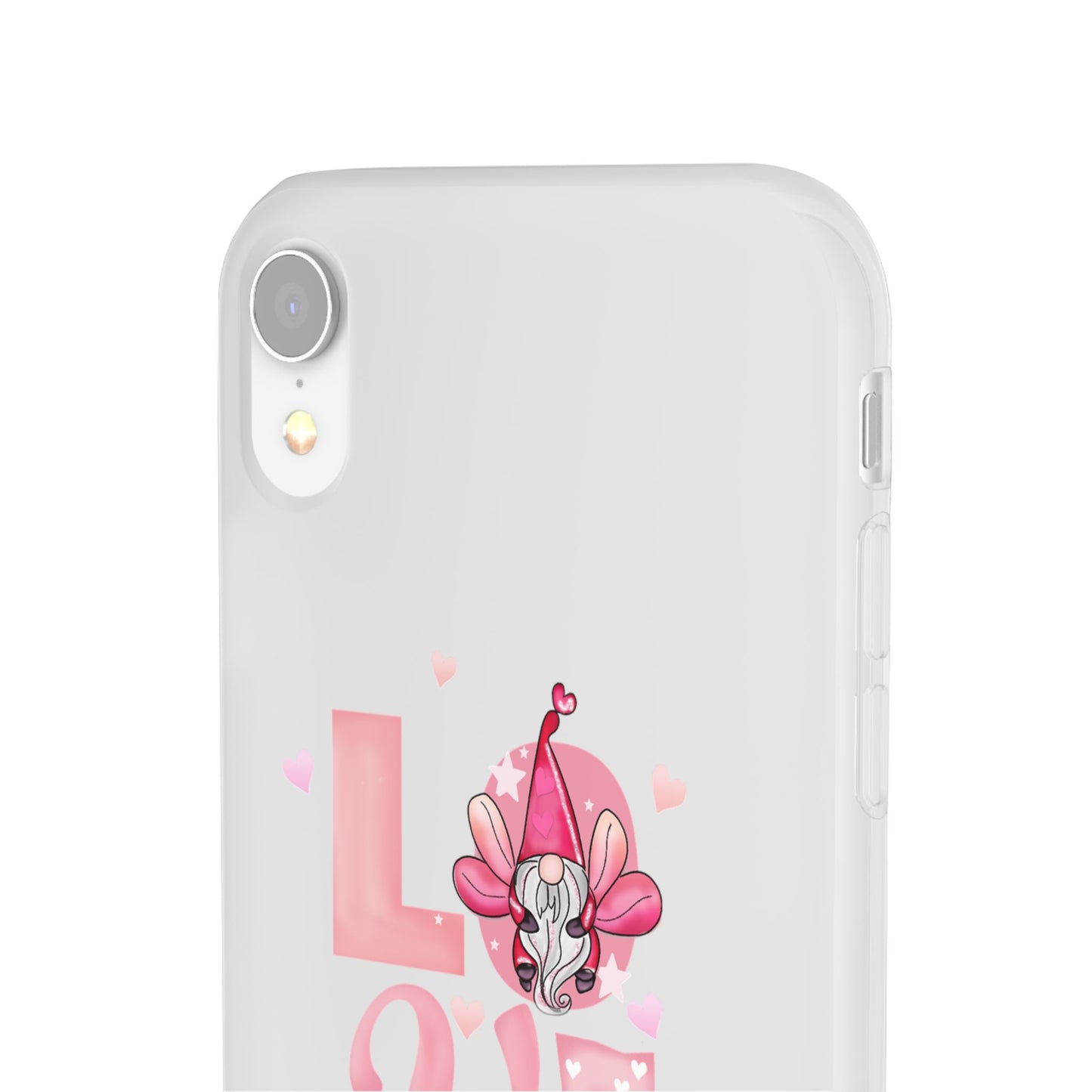 Love Gnome Phone Case — Cute Pink Valentine Flexi Case