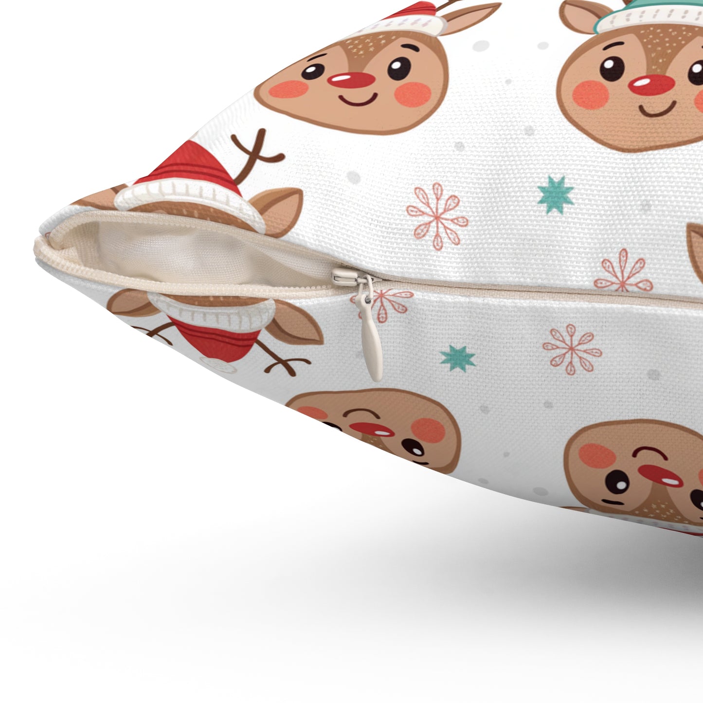 Festive Reindeer Pillow, Cozy Home Decor, Holiday Cushion, Christmas Gift, Fun Winter Accent