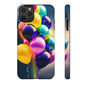 Colorful Balloon Tough Phone Case — Vibrant Party Balloons Protective Cover