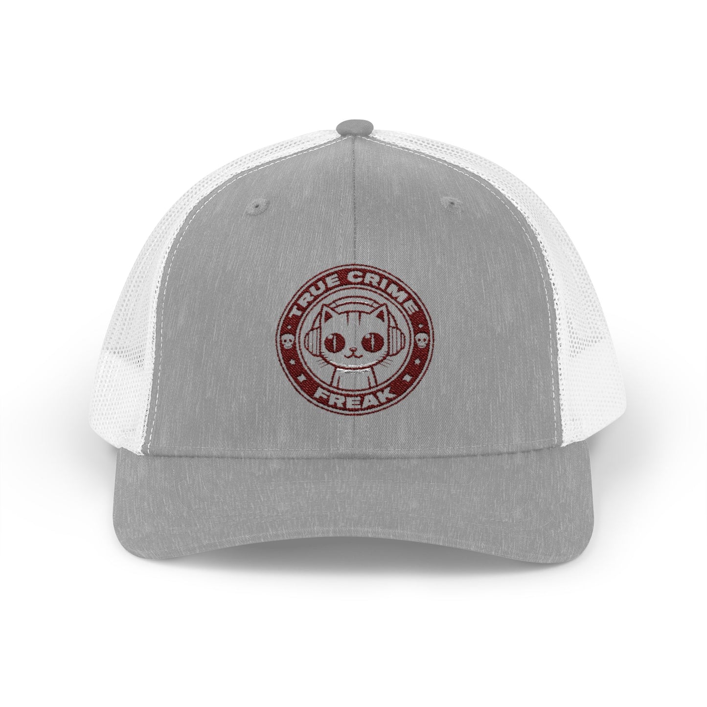 Trucker Cap — Cute Cat Circle Patch Snapback
