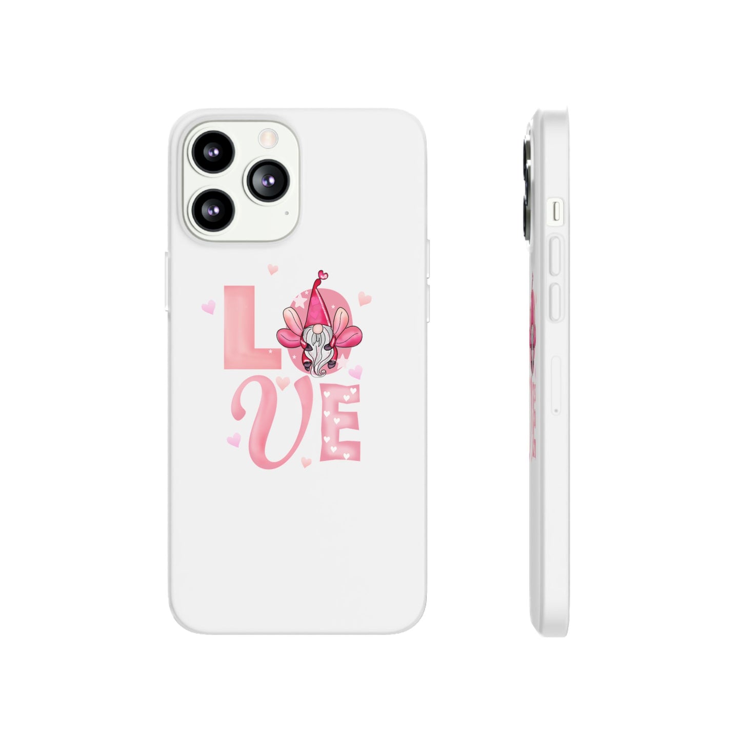 Love Gnome Phone Case — Cute Pink Valentine Flexi Case