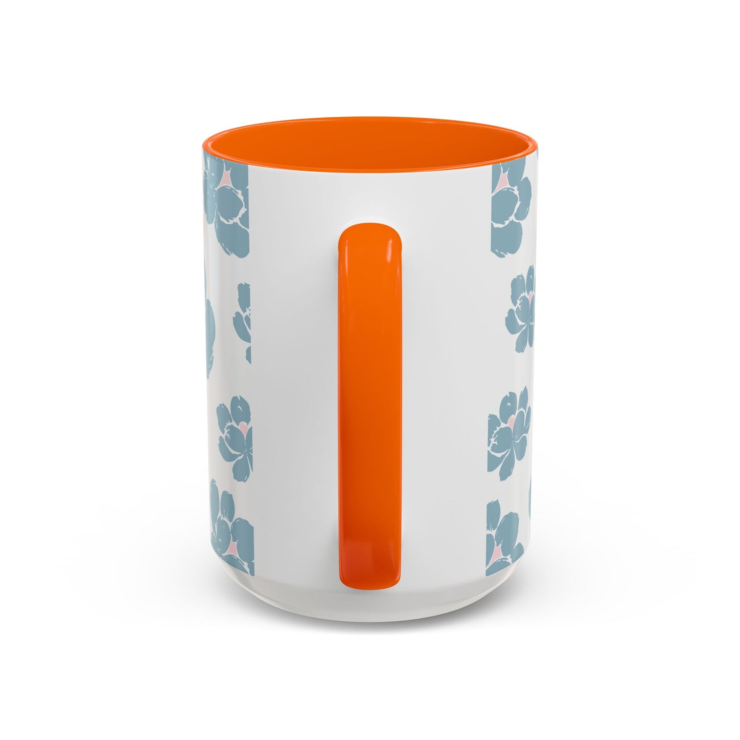 Floral Accent Coffee Mug - Elegant Drinkware, Perfect Gift for Her, Home Decor, Mother's Day, Birthday, Coffee Lovers