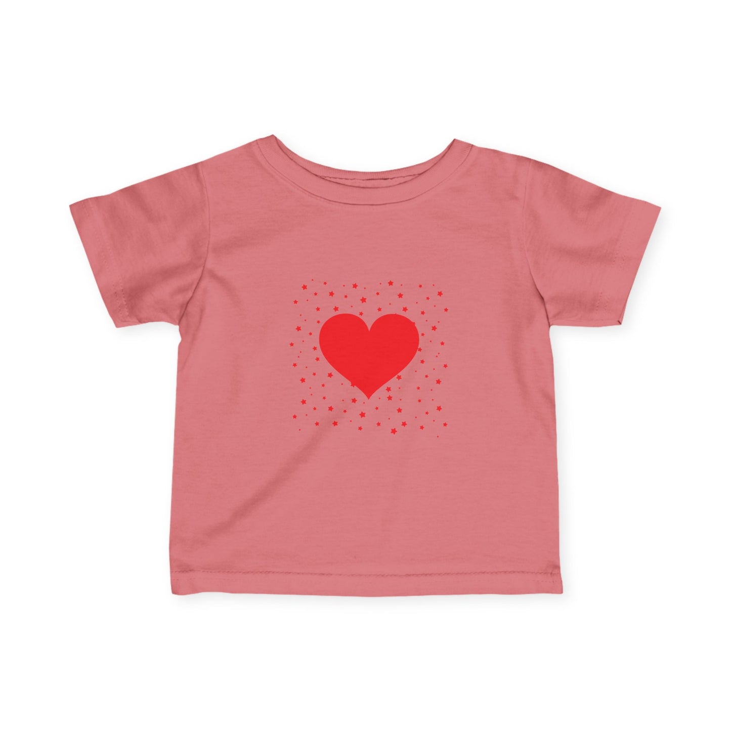 Infant Tee – Red Heart Confetti Baby Shirt