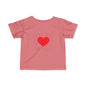 Infant Tee – Red Heart Confetti Baby Shirt