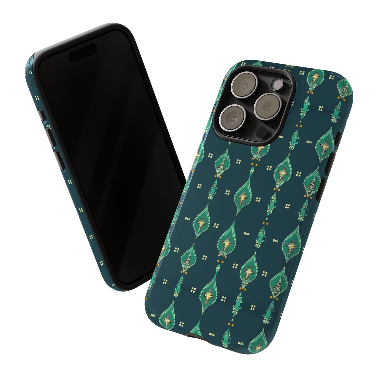 Emerald Boho Teardrop Phone Case