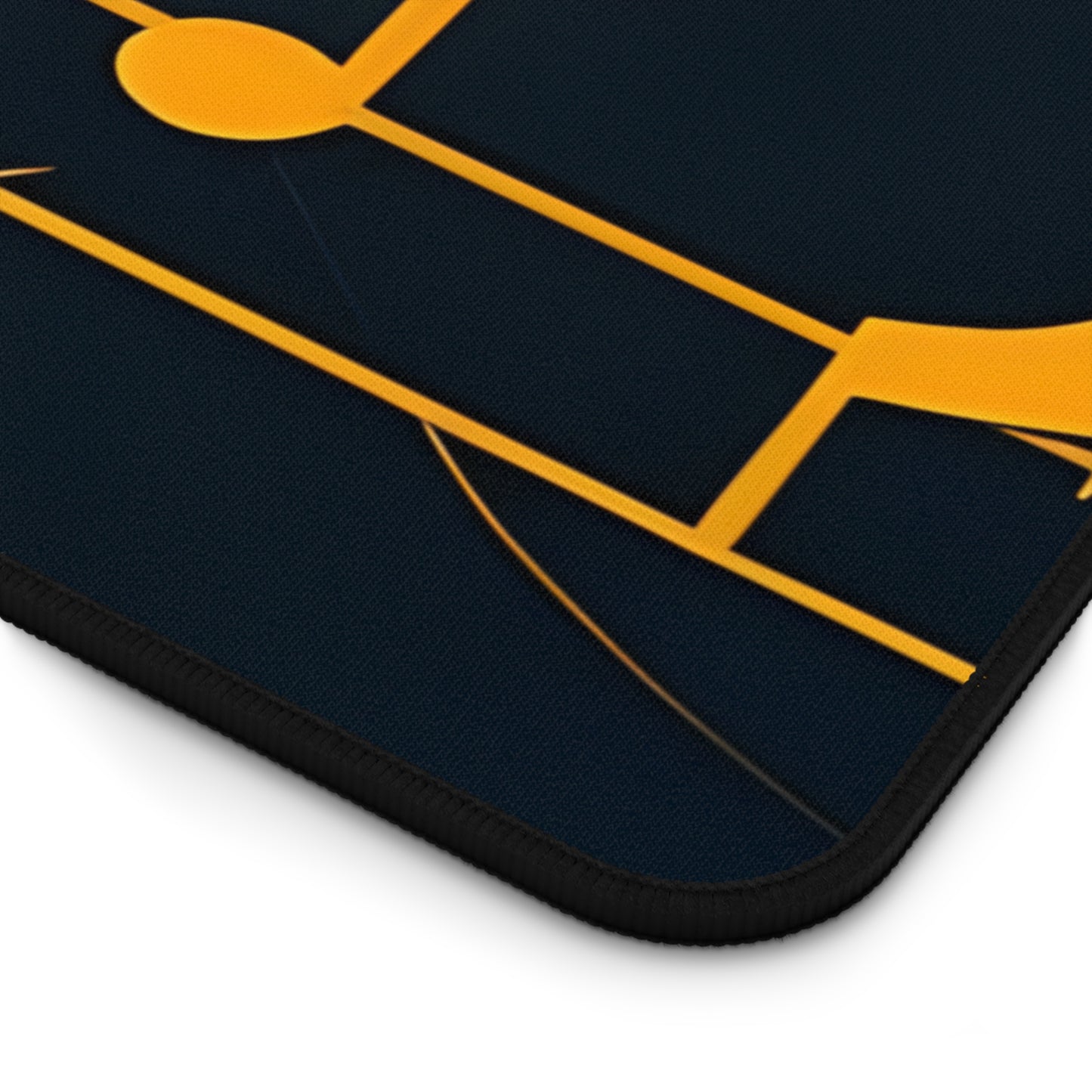 Music Notes Desk Mat – Golden Sheet Music Mouse Pad