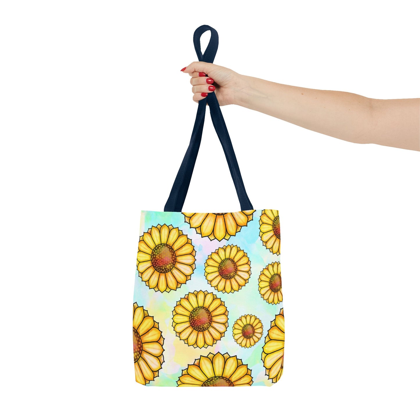 Sunny Floral Tote Bag, Eco-Friendly Shopping Bag, Beach Bag Summer Accessory