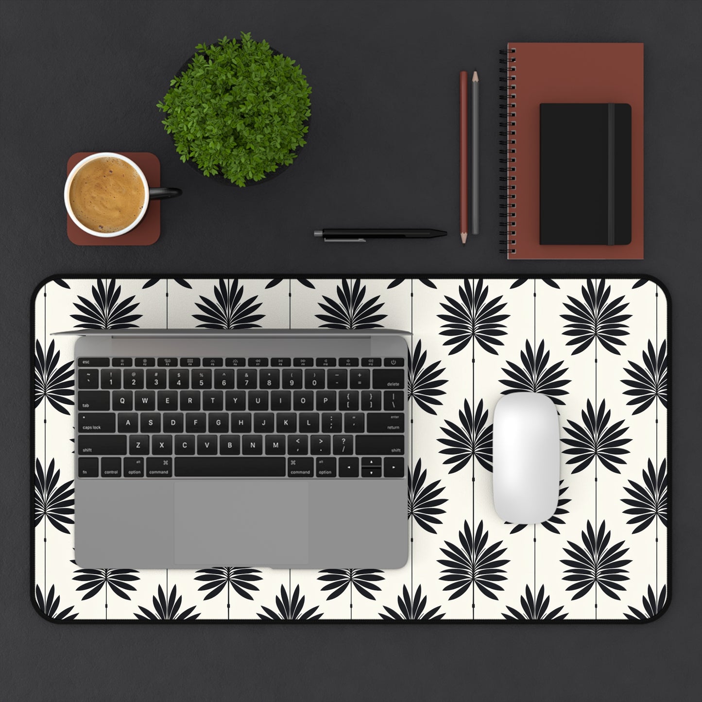 Stylish Leaf Pattern Desk Mat for Home Office Decor