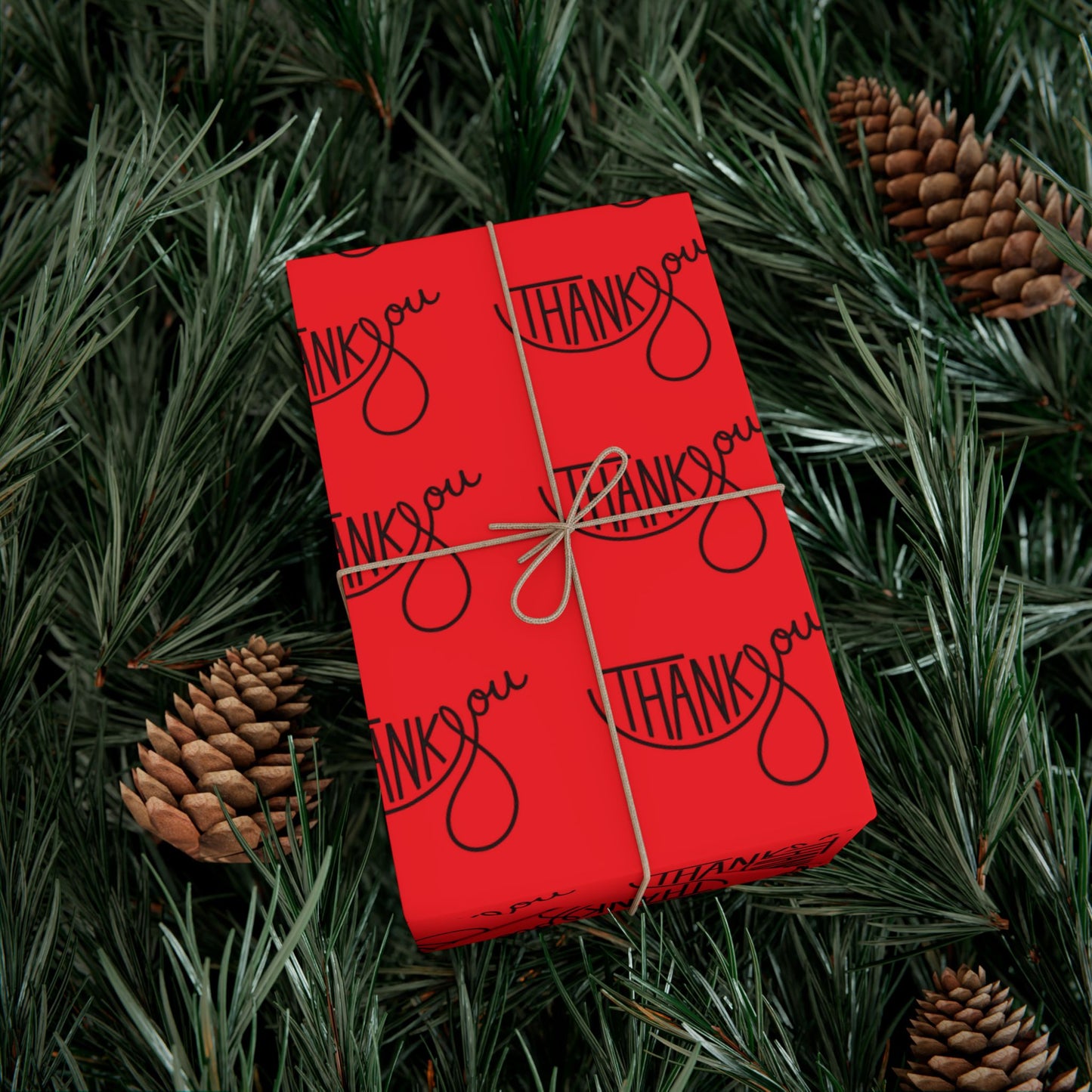 Gift Wrap Paper — 'Thank You' Patterned Wrapping Paper