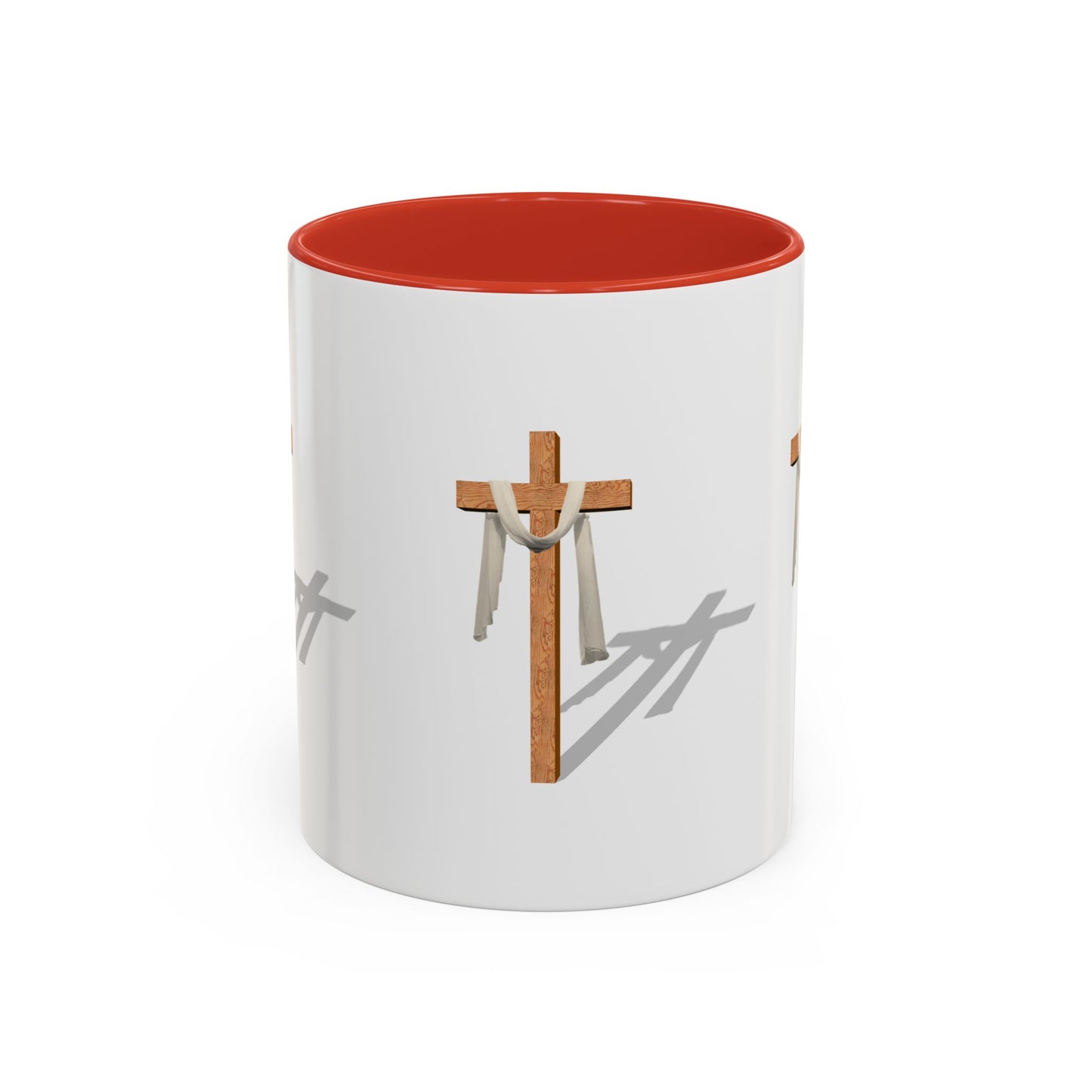 Faith-Inspired Accent Coffee Mug – Spiritual Gift for Christians, Religious Decor, Church Mug, Inspirational Drinkware