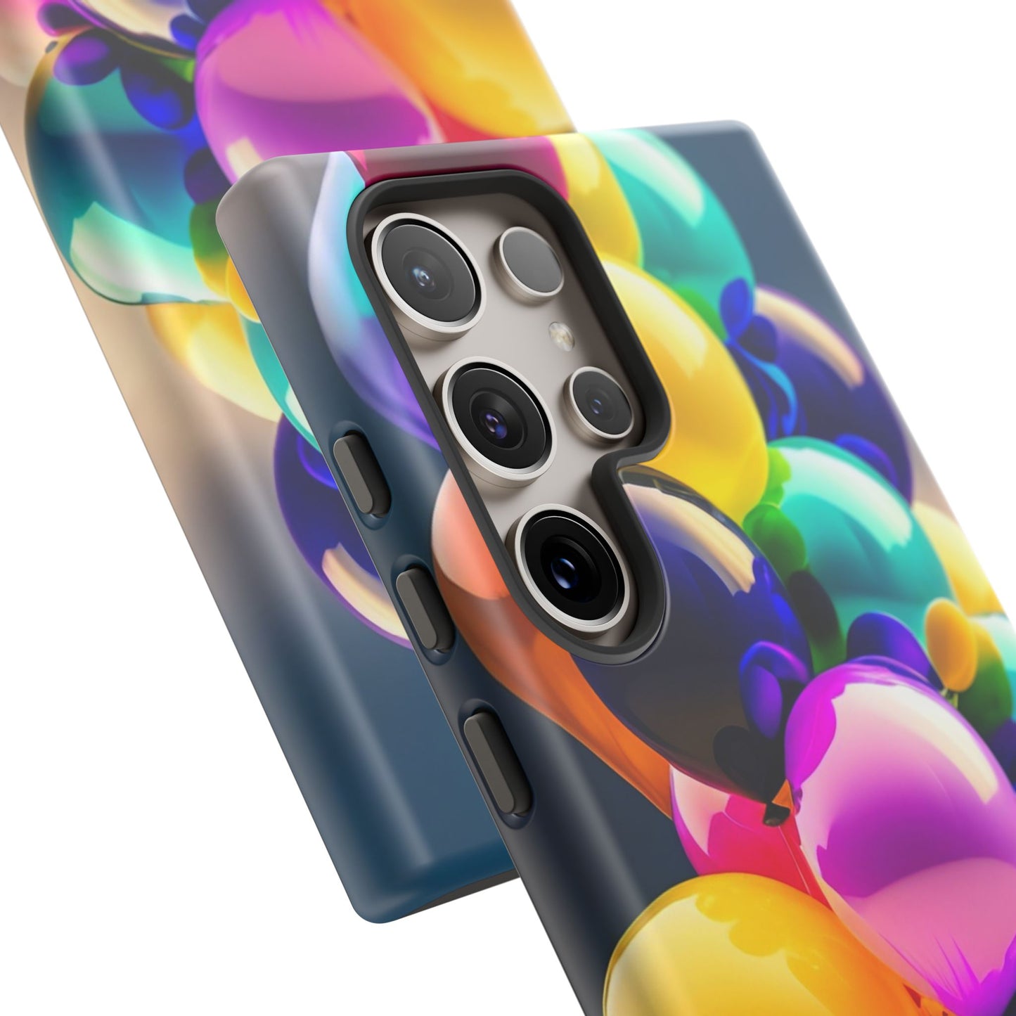 Colorful Balloon Tough Phone Case — Vibrant Party Balloons Protective Cover