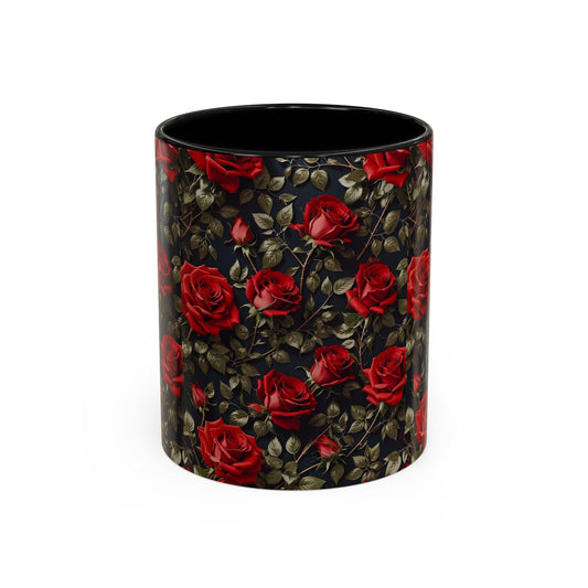 Elegant Floral Accent Coffee Mug - Perfect for Garden Lovers, Home Decor, Gift for Her, Tea Lovers, Mother's Day