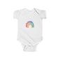 Baby Rainbow Bodysuit – Watercolor Pastel Infant Onesie