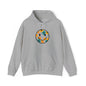 Floral Smiley Hoodie — Retro Daisy Smile Graphic Hoodie
