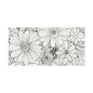 COLOR IT YOURSELF Floral Line Art Poster — Textured Matte Print