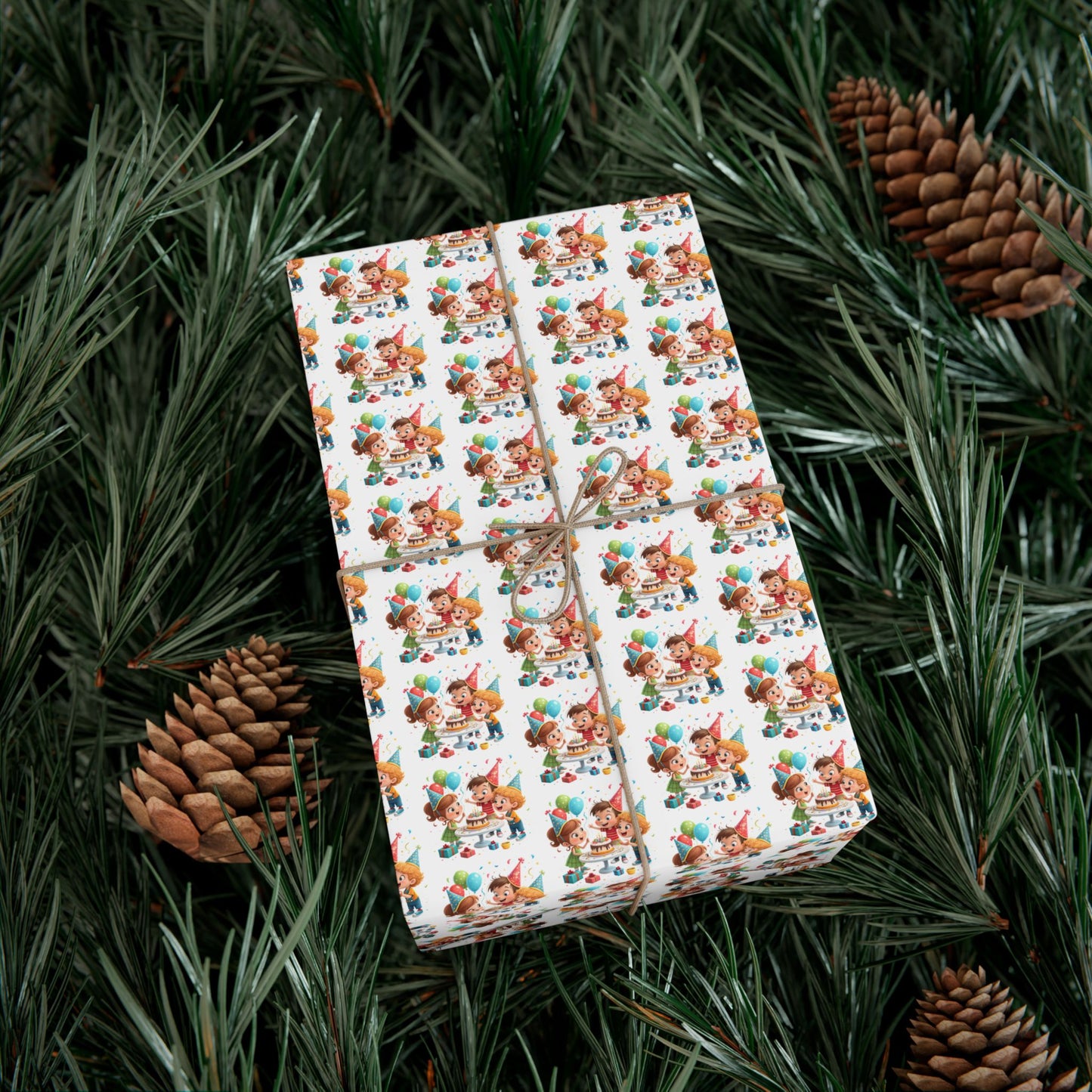 Christmas Kittens Gift Wrap Paper — Cute Holiday Cat Wrapping Sheets