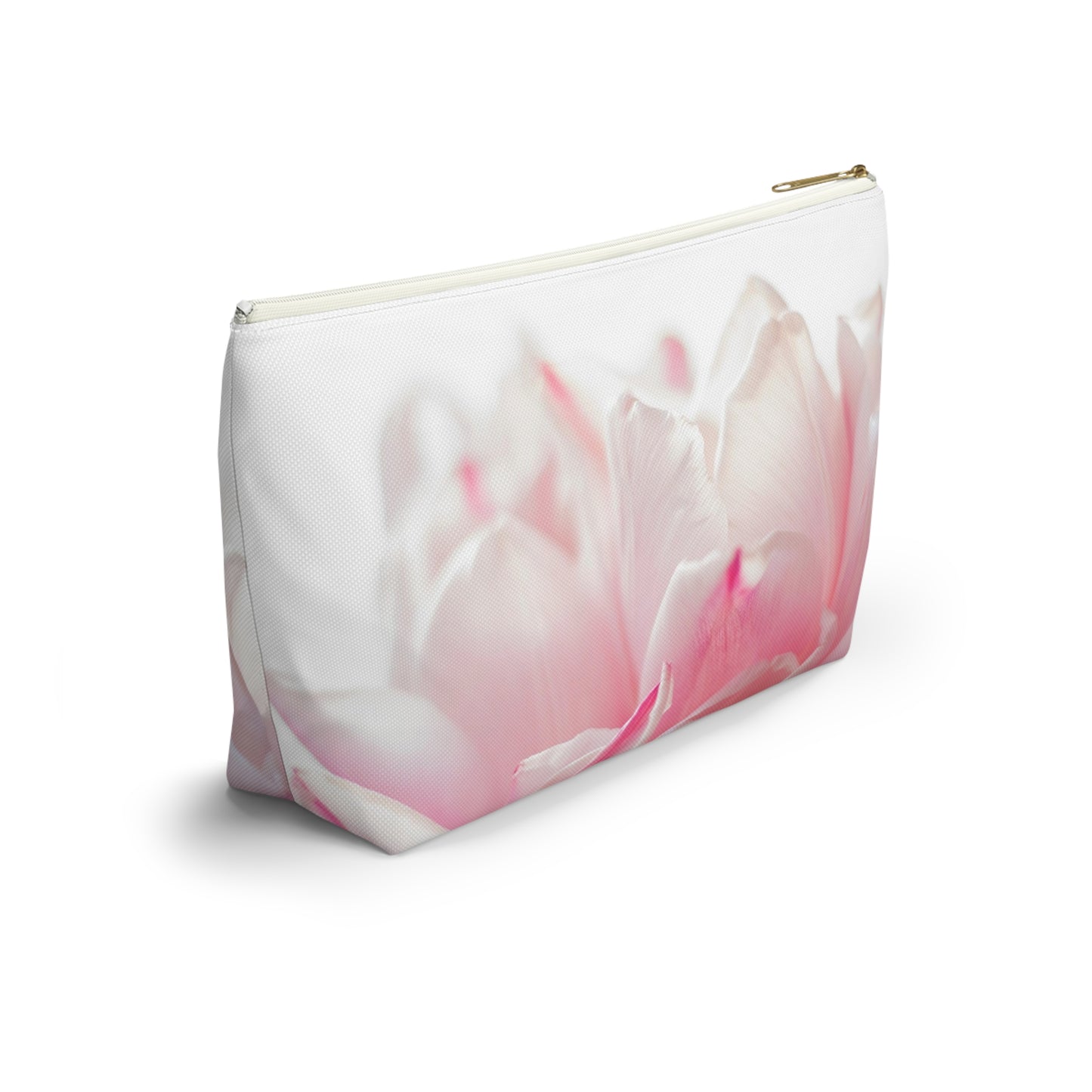Floral Pink Tulip Accessory Pouch