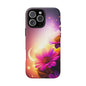 Floral Moonlight Phone Case – Purple Daisy Protective Cover