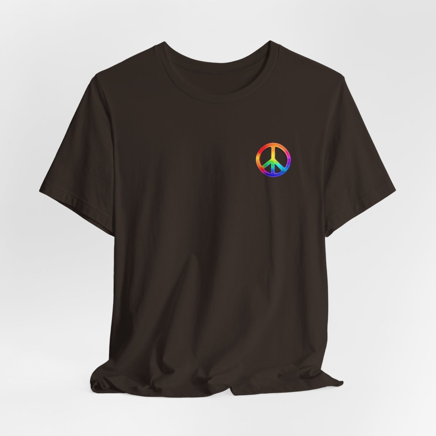 Peace Sign Tie-Dye Tee — Rainbow Hippie Peace Symbol T-Shirt