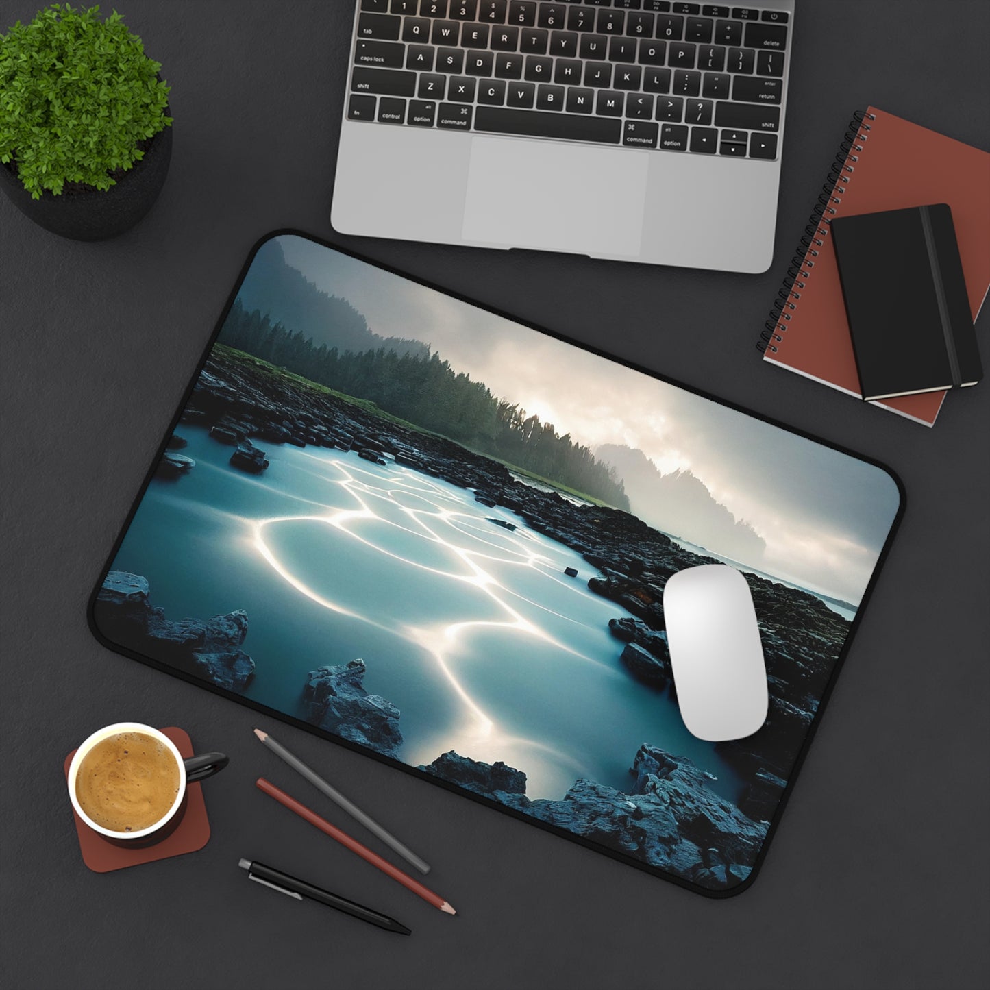 Scenic Desk Mat - Nature Inspired, Office Decor, Home Office Accessories, Gift for Designers, Stylish Workspace Mat