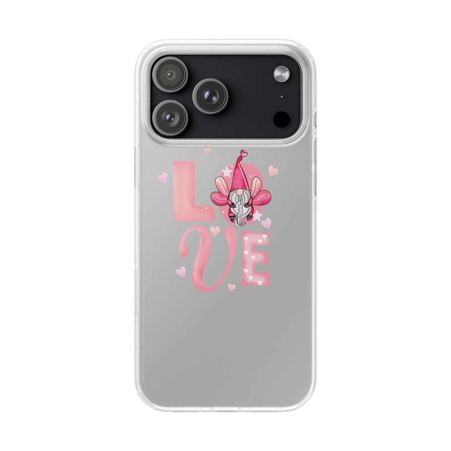 Love Gnome Phone Case — Cute Pink Valentine Flexi Case