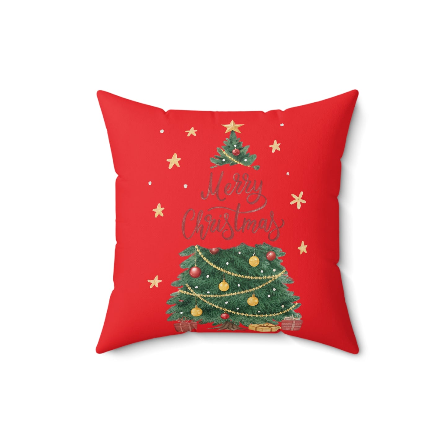 Christmas Tree Pillow, Festive Home Decor, Holiday Decoration, Cozy Couch Cushion, Merry Christmas Gift