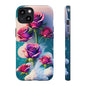 Floral Dream Tough Phone Case — Rose Bouquet Clouds Design