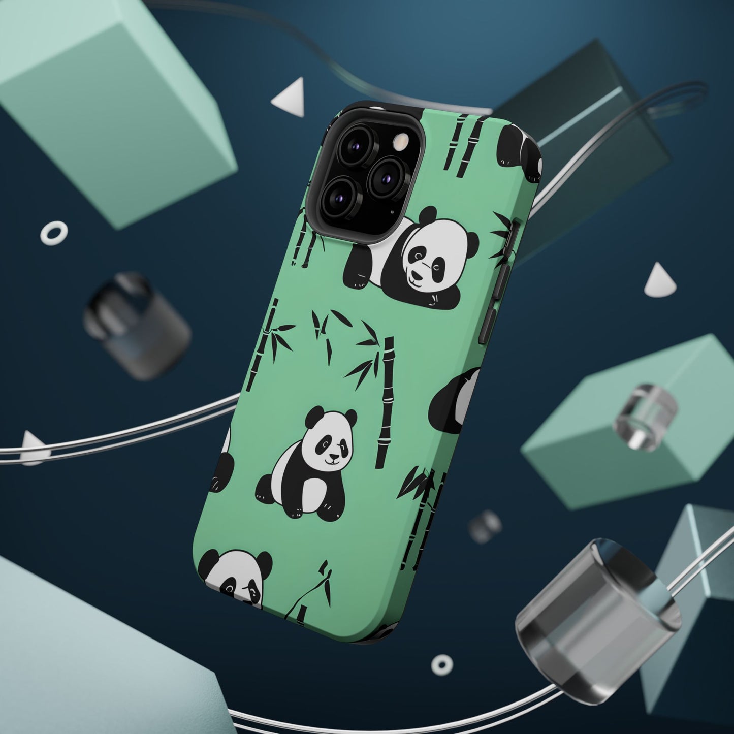 Panda Bamboo Magnetic Impact-Resistant Phone Case