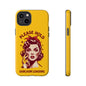 Phone Case - "Please Hold, Sarcasm Loading" Retro Pin-Up Tough Case