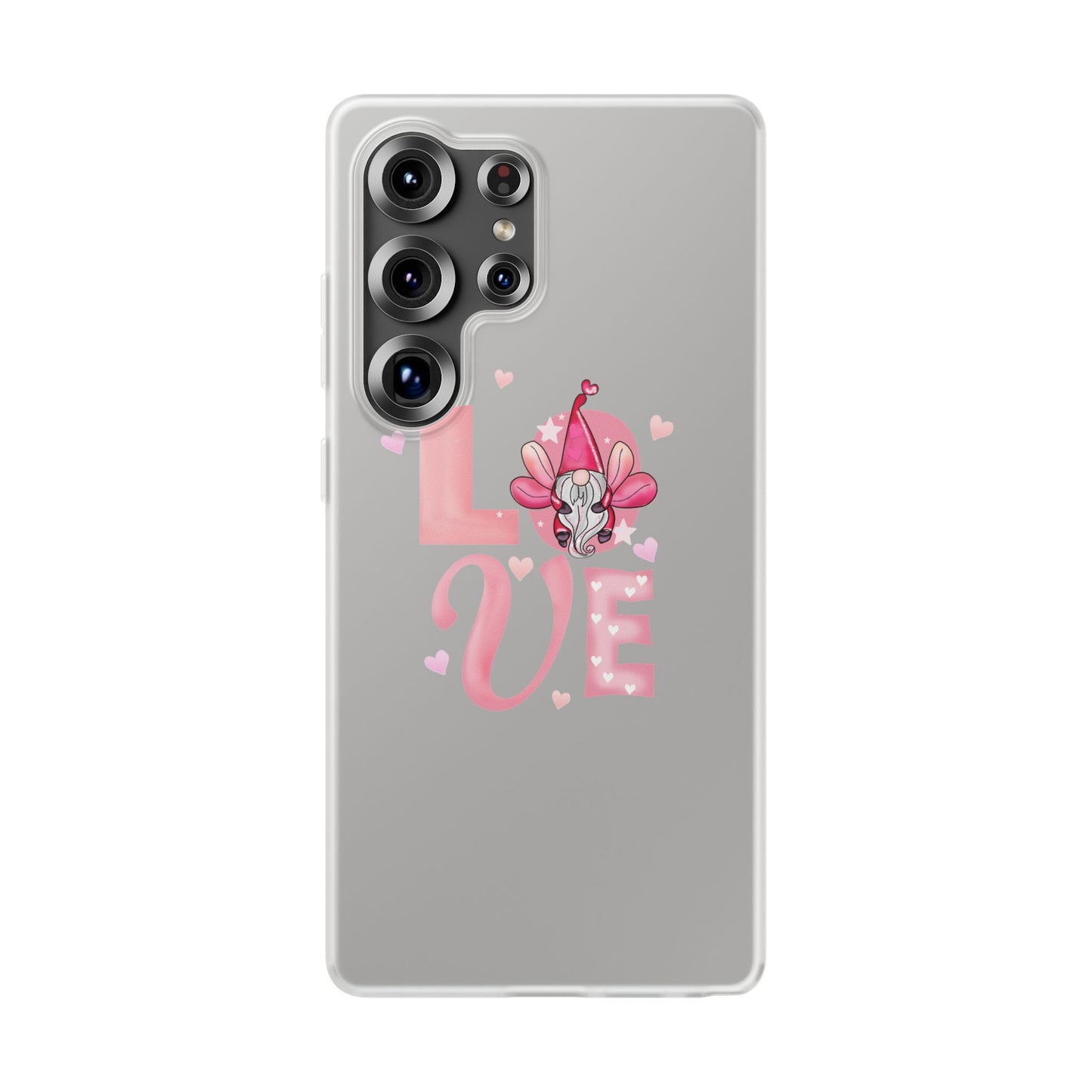 Love Gnome Phone Case — Cute Pink Valentine Flexi Case