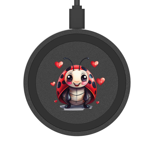 Wireless Charging Pad — Cute Ladybug Design, 5W Qi Fast Charger