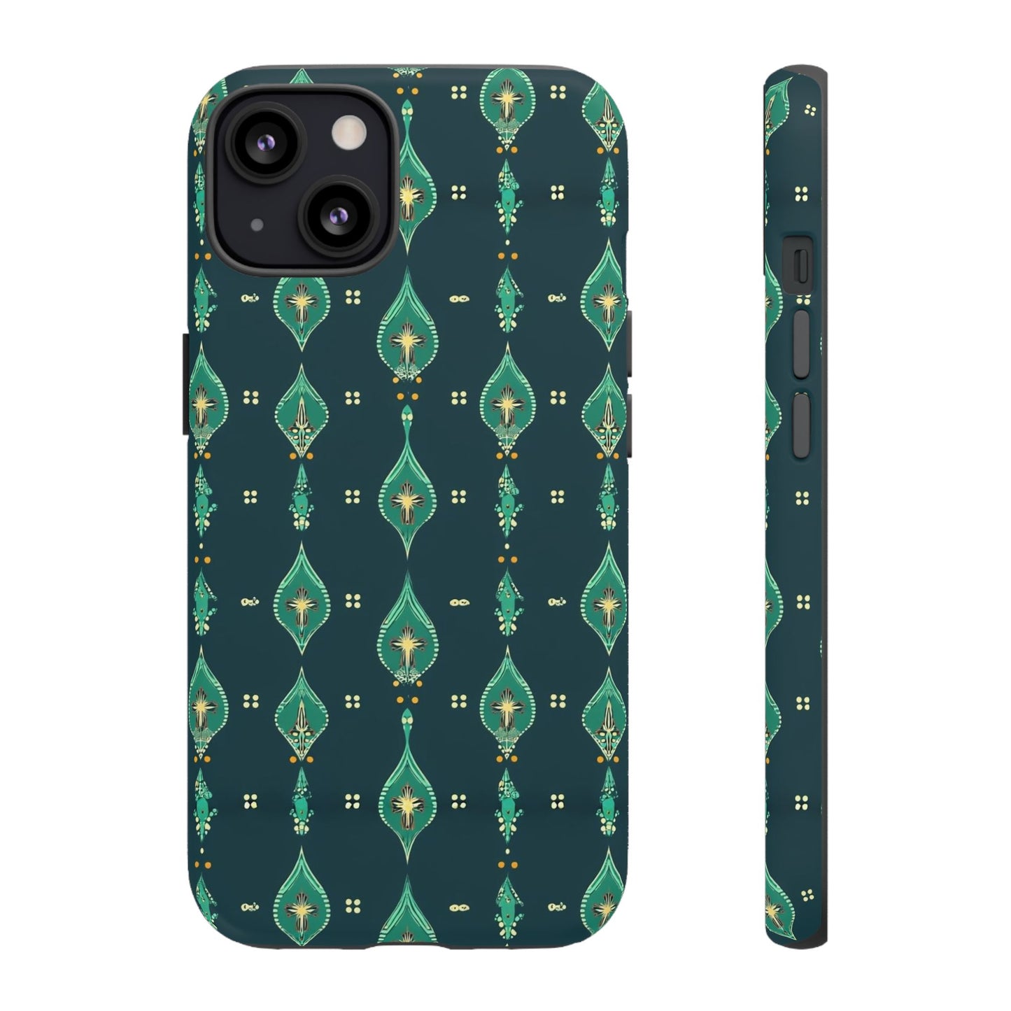 Emerald Boho Teardrop Phone Case