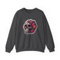 Sugar Skull Crewneck Sweatshirt — Floral Day of the Dead Graphic