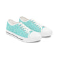 Aqua Bubble Pattern Women's Low Top Sneakers
