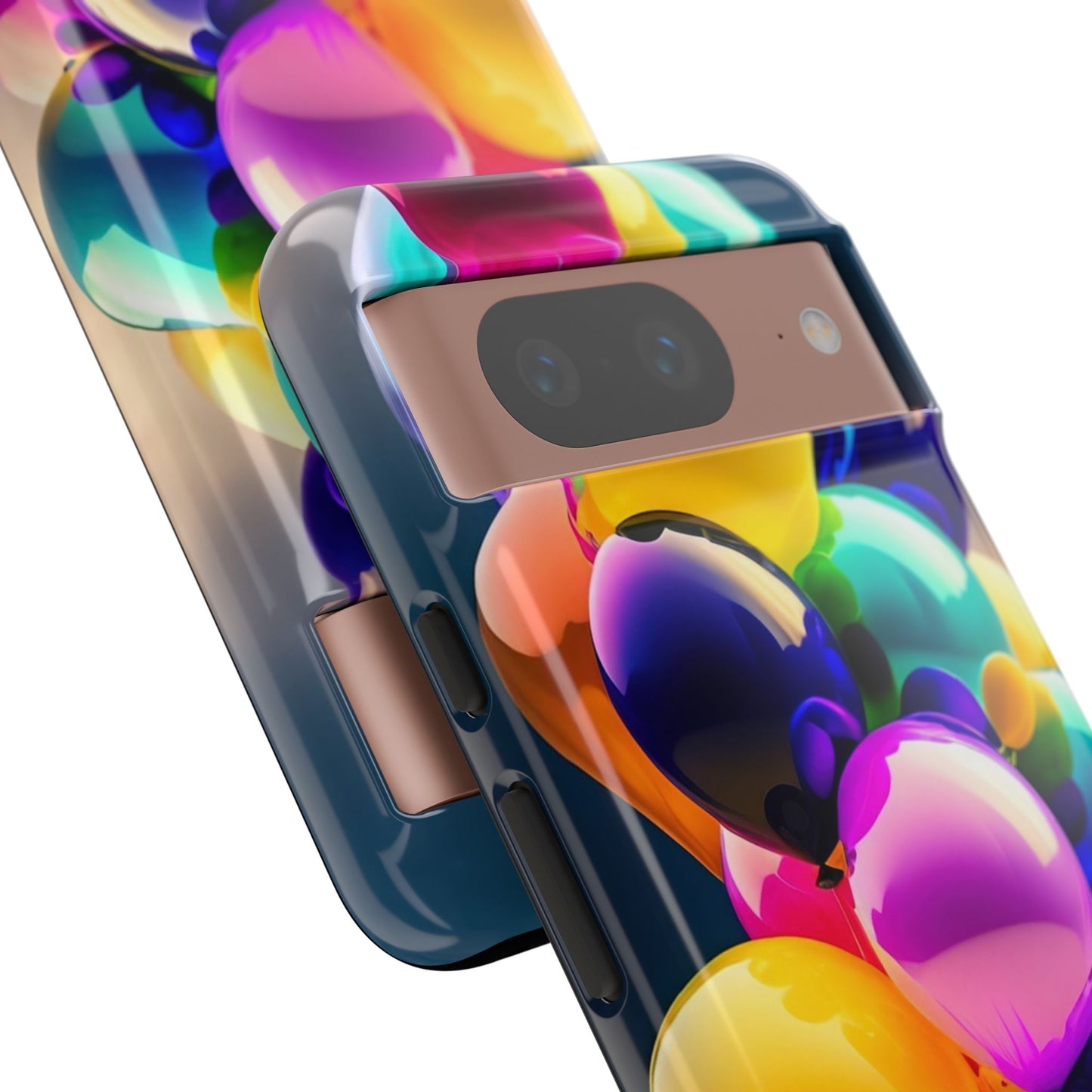 Colorful Balloon Tough Phone Case — Vibrant Party Balloons Protective Cover