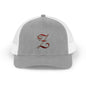Embroidered 'Z' Snapback Trucker Cap — Vintage Monogram Initial Hat