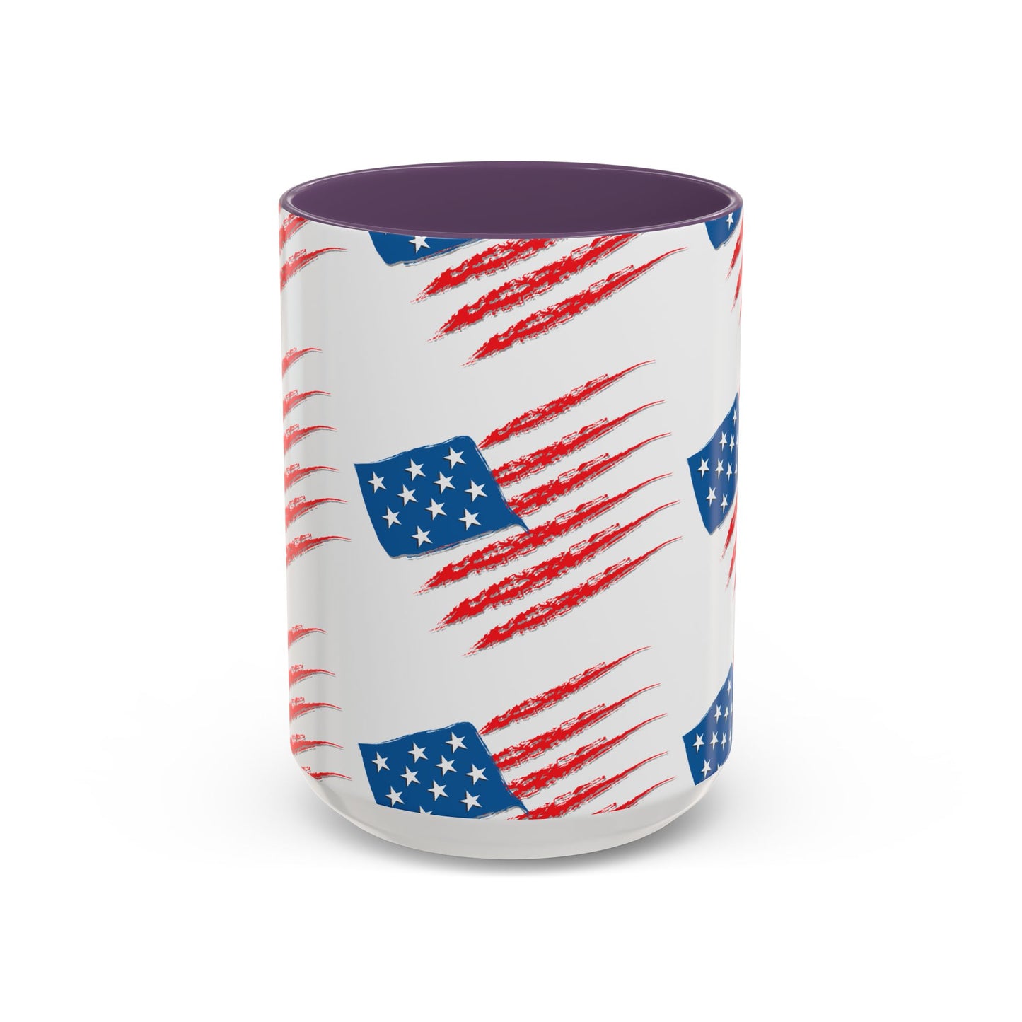 Patriotic Accent Coffee Mug | USA Flag Design