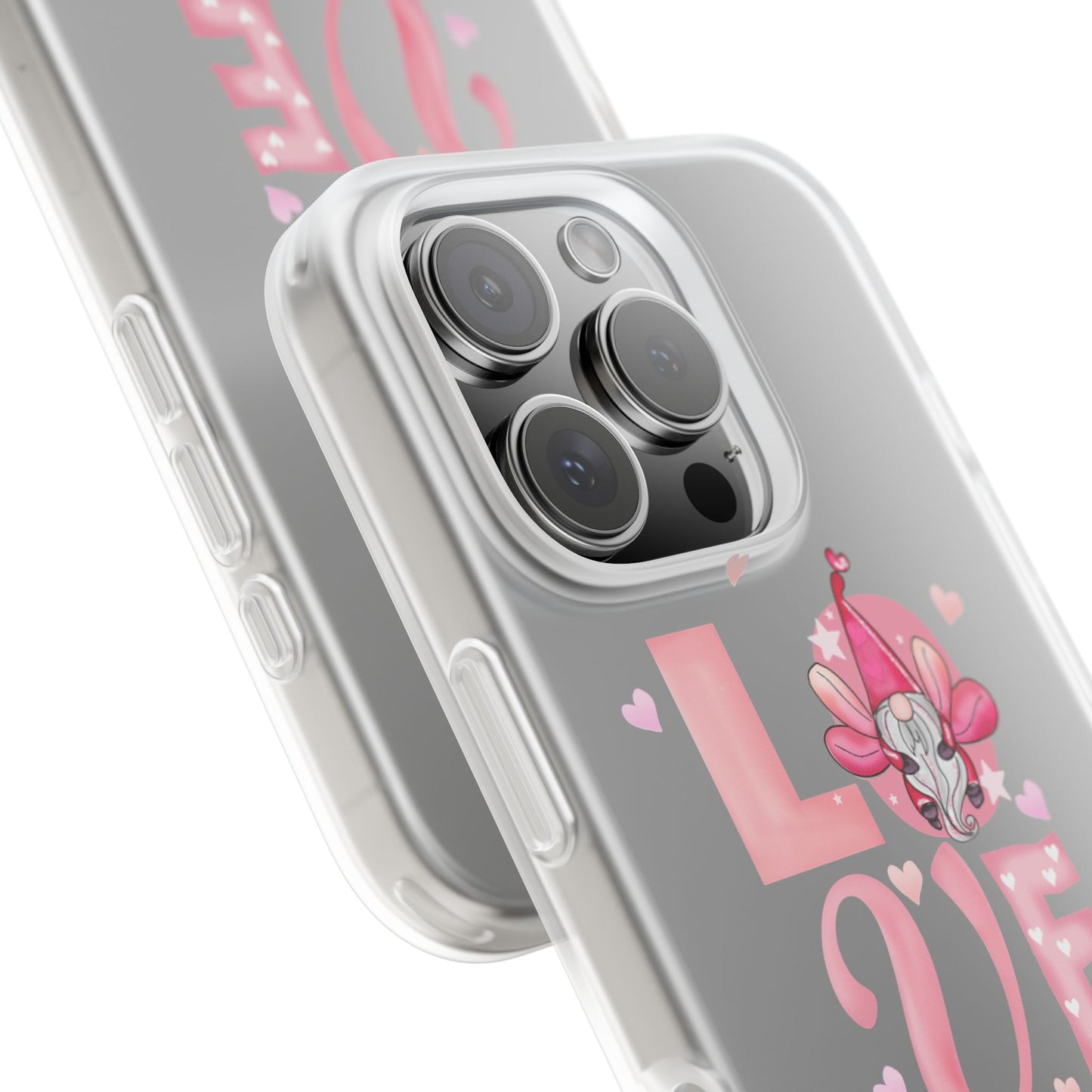 Love Gnome Phone Case — Cute Pink Valentine Flexi Case