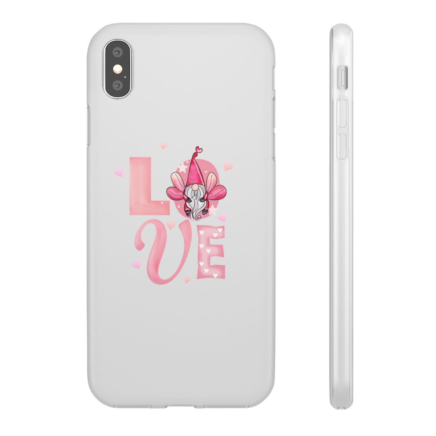 Love Gnome Phone Case — Cute Pink Valentine Flexi Case
