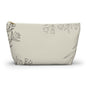 Floral Sketch Accessory Pouch — T‑Bottom Makeup & Travel Organizer