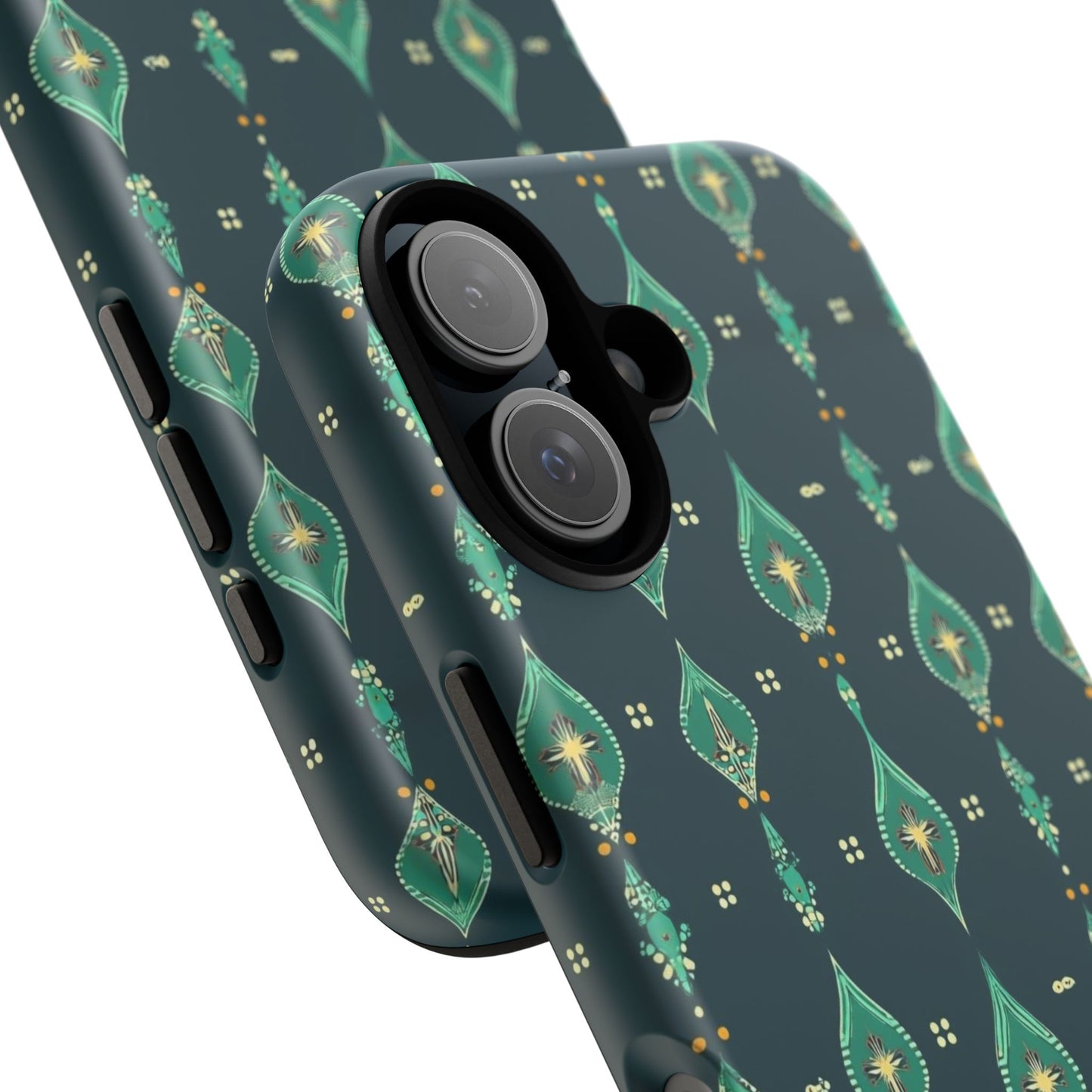 Emerald Boho Teardrop Phone Case