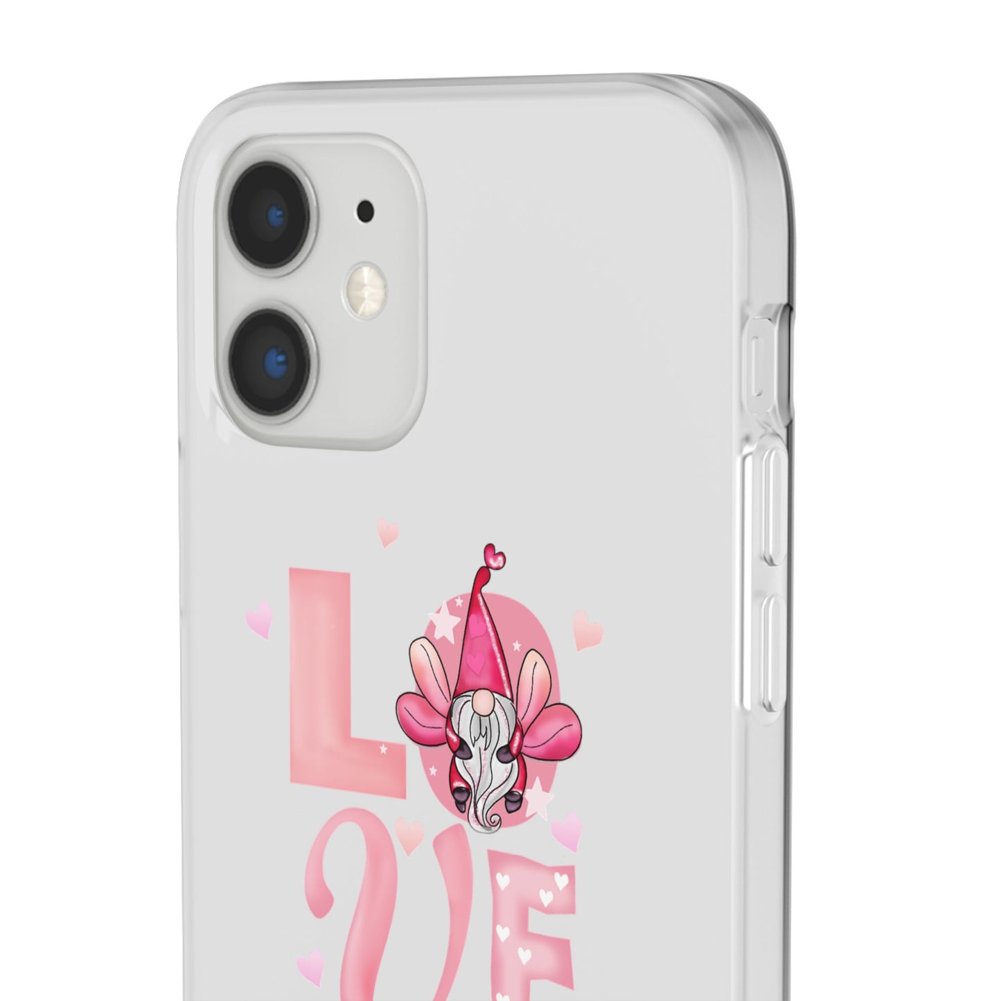 Love Gnome Phone Case — Cute Pink Valentine Flexi Case