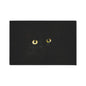 Black Cat Eyes Floor Mat — Heavy Duty Halloween Entry Rug